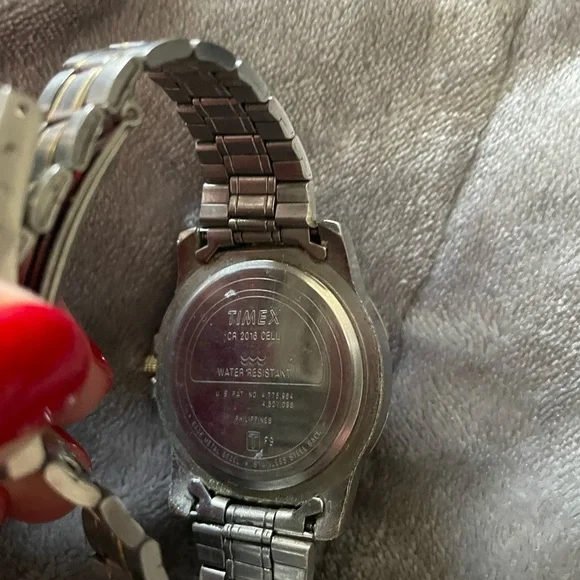 Timex Two-Tone Silver and Gold Round Dial Watch - Picture 3 of 3